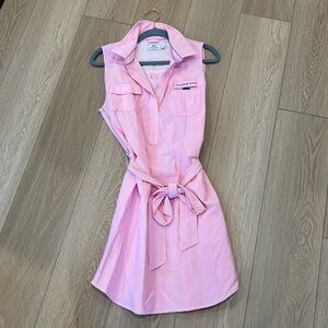 Vineyard Vines | Pink + White seersucker Sundress |